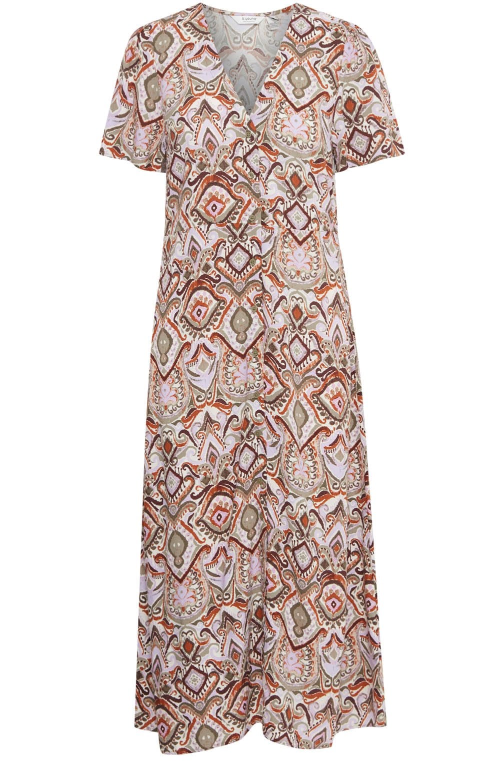 Aloe Boho Mix Joella Button Down Dress