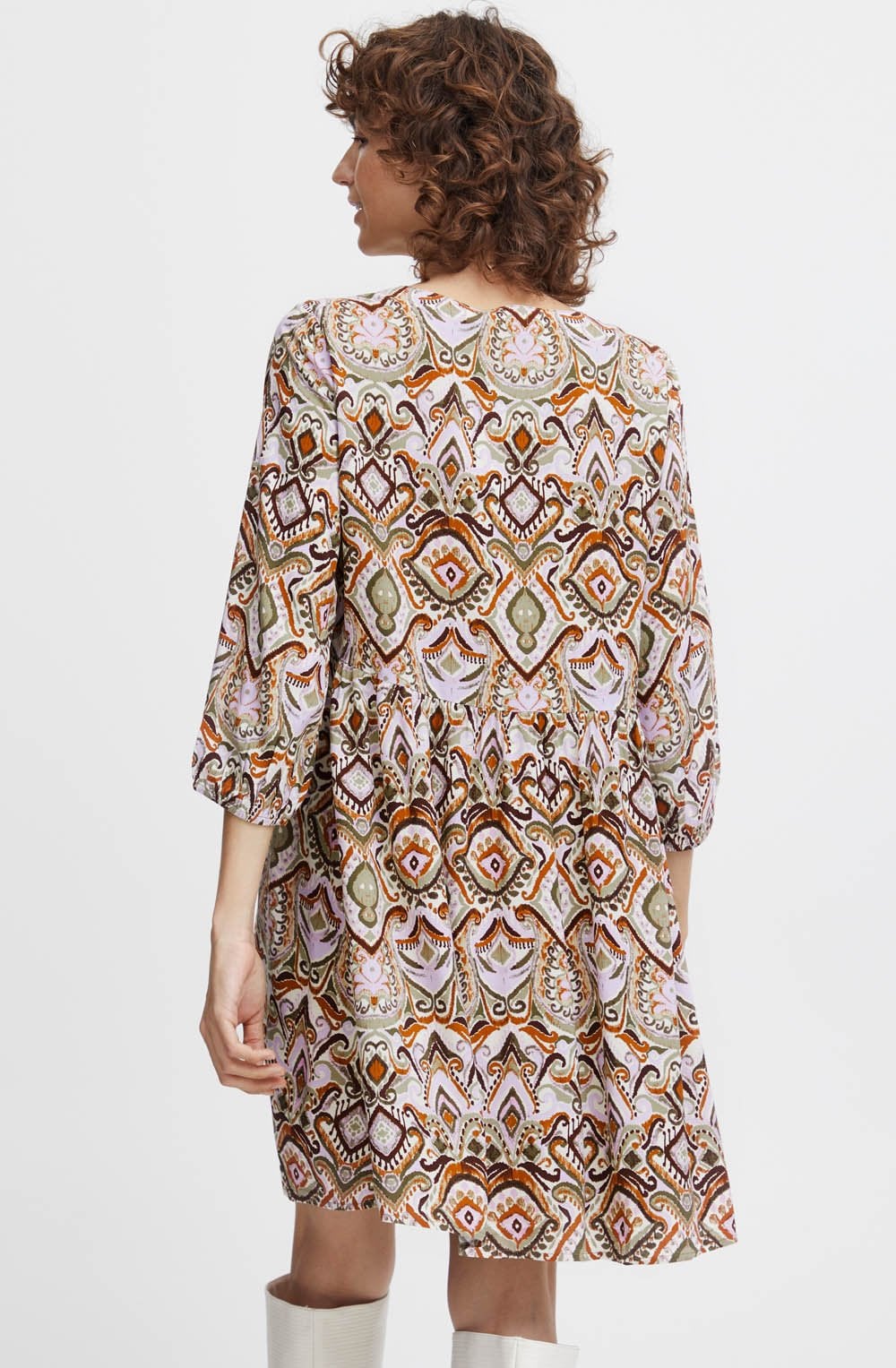 Aloe Boho Mix Smock Dress