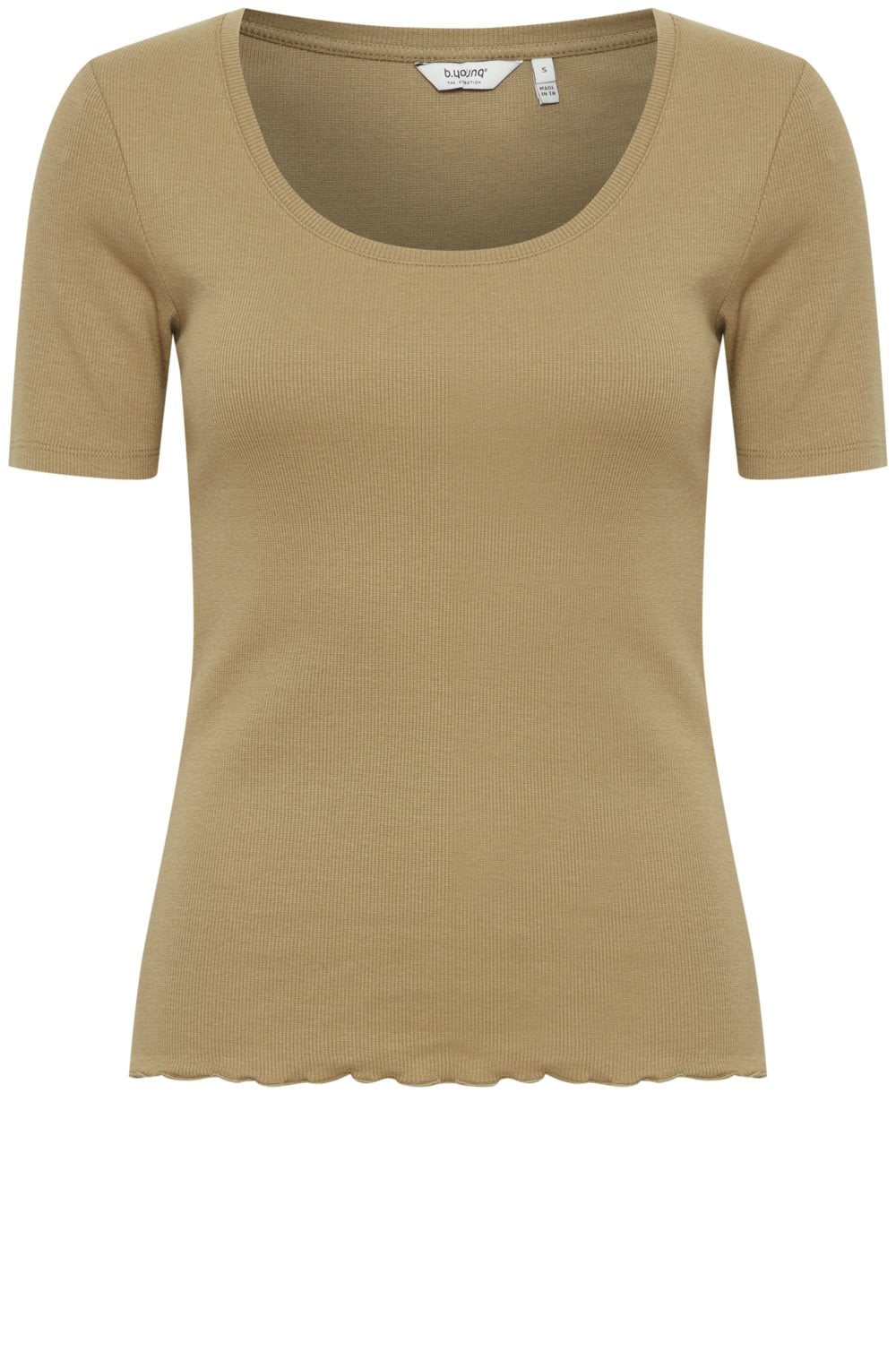 Aloe Green Fine Ribbed T Shirt