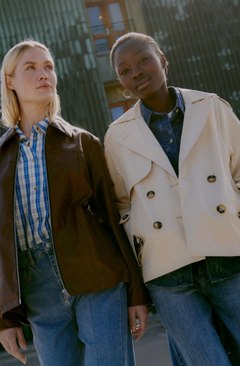 Amona Oyster Double Breasted Jacket