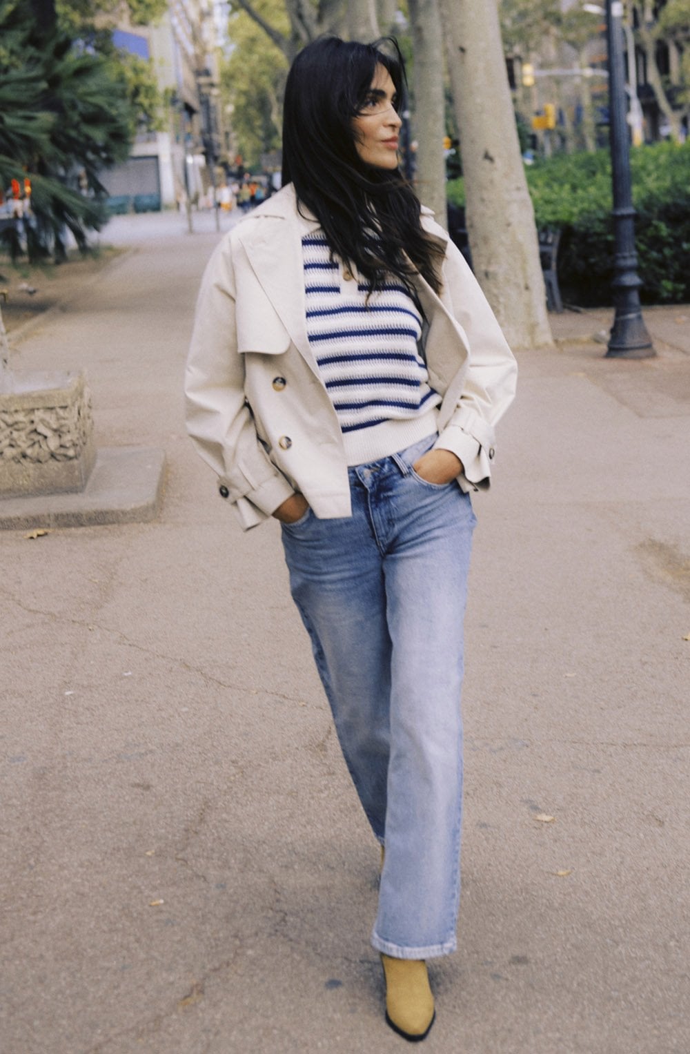 Amona Oyster Double Breasted Jacket