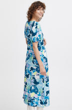 Angel Blue Water Colour Joella Button Down Dress
