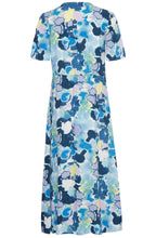 Angel Blue Water Colour Joella Button Down Dress