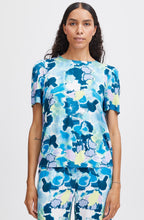 Angel Blue Watercolour Short Sleeve Blouse