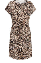 Birch Leopard Drawstring Waist Dress