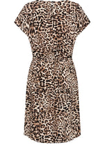 Birch Leopard Drawstring Waist Dress
