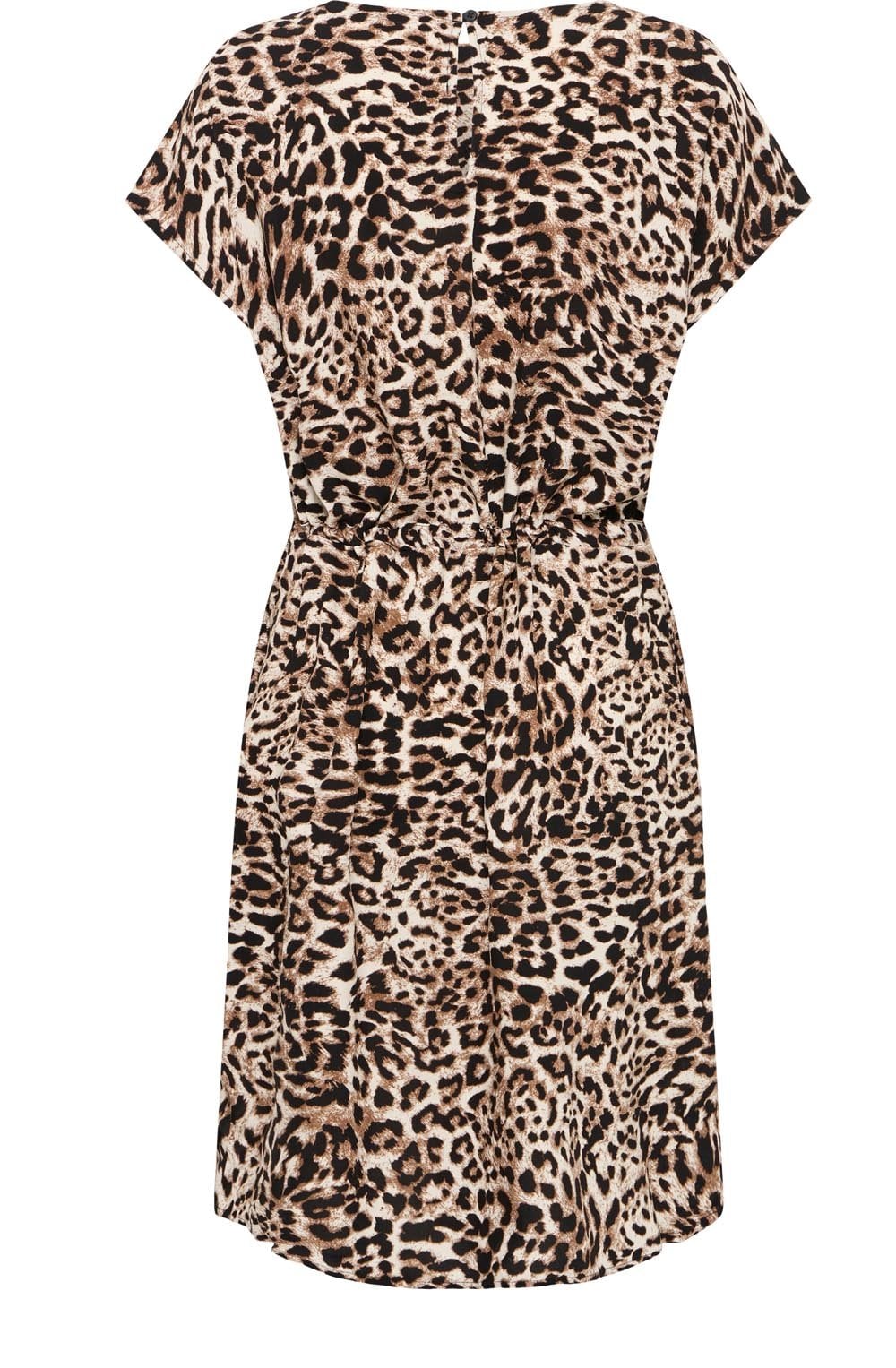 Birch Leopard Drawstring Waist Dress