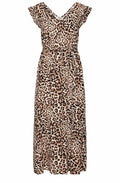 Birch Leopard Joella Frill Dress