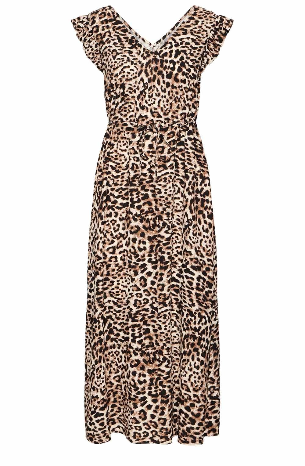 Birch Leopard Joella Frill Dress