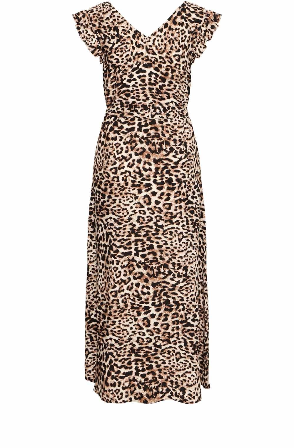 Birch Leopard Joella Frill Dress