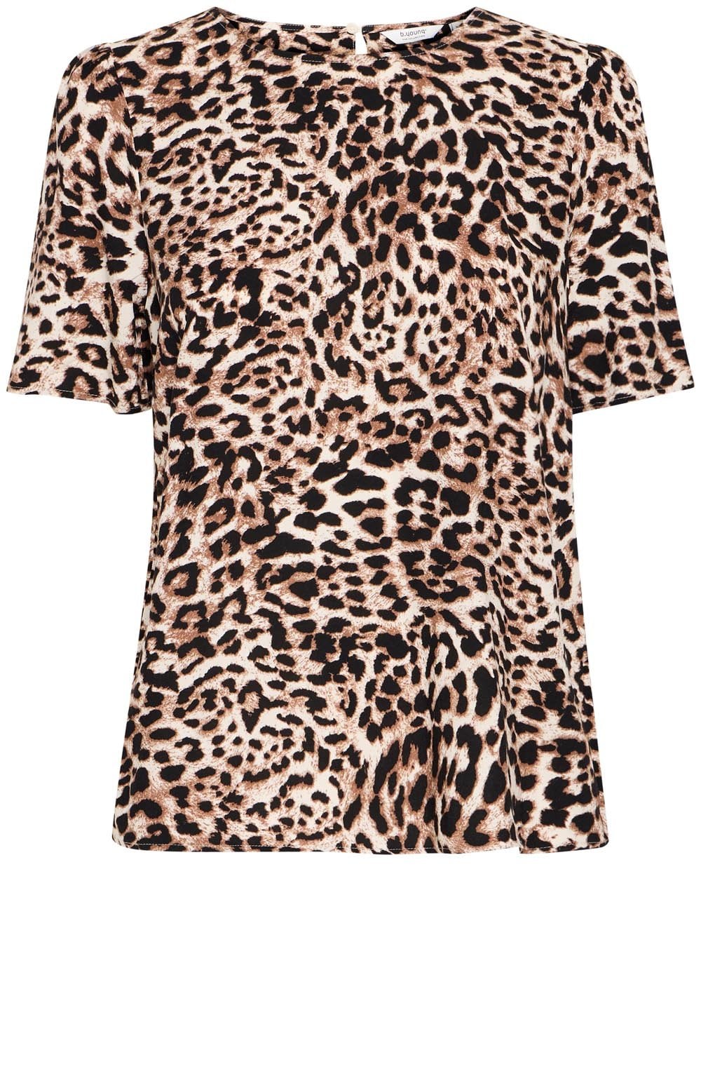 Birch Leopard Round Neck Blouse