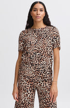 Birch Leopard Round Neck Blouse
