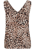 Birch Leopard Sleeveless Joella Blouse