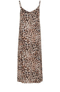 Birch Leopard Spaghetti Strap Slip Dress