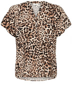 Birch Leopard Tunic Neck Blouse