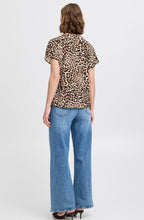 Birch Leopard Tunic Neck Blouse