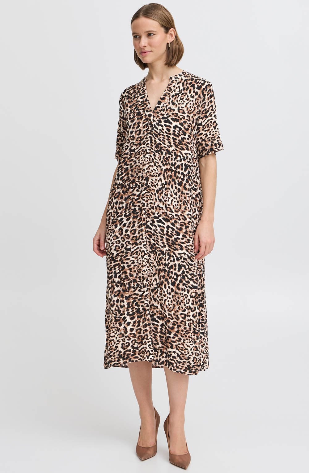 Birch Leopard Tunic Style Dress