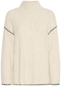 Birch Melange and Statement Stitch Jumper