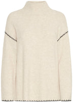 Birch Melange and Statement Stitch Jumper