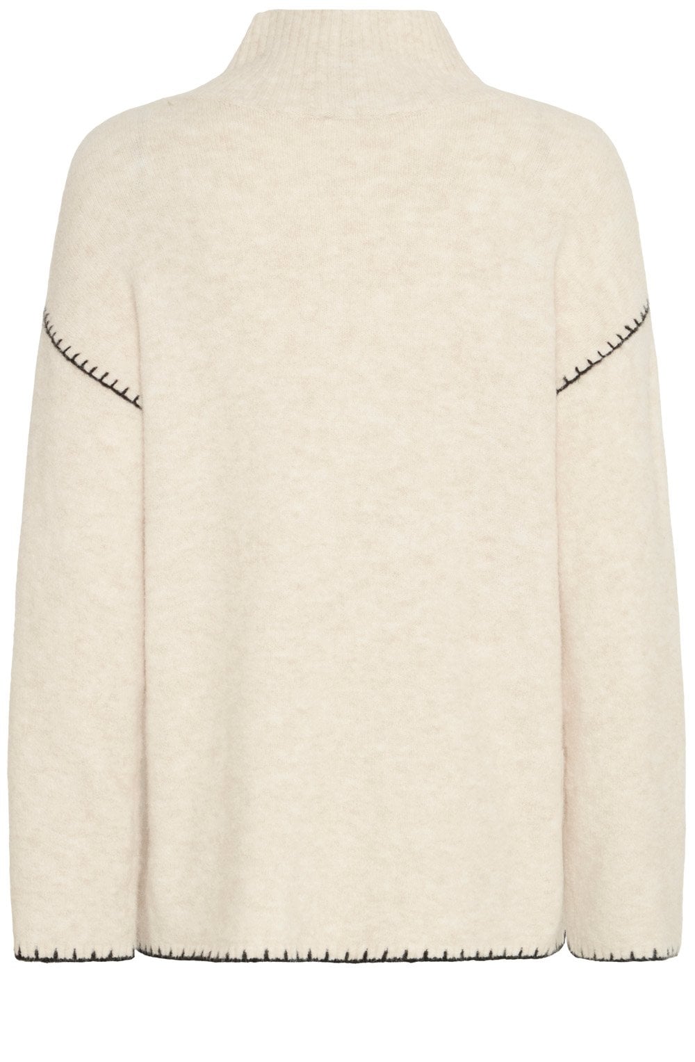 Birch Melange and Statement Stitch Jumper