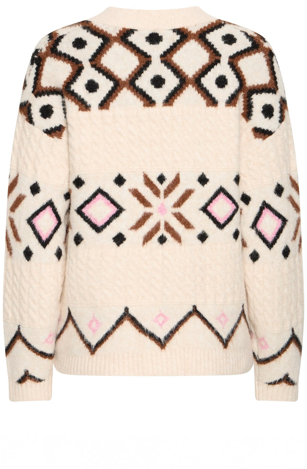 Birch Melange Bold Print Cardigan