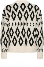 Birch Melange Diamond Jacquard Jumper
