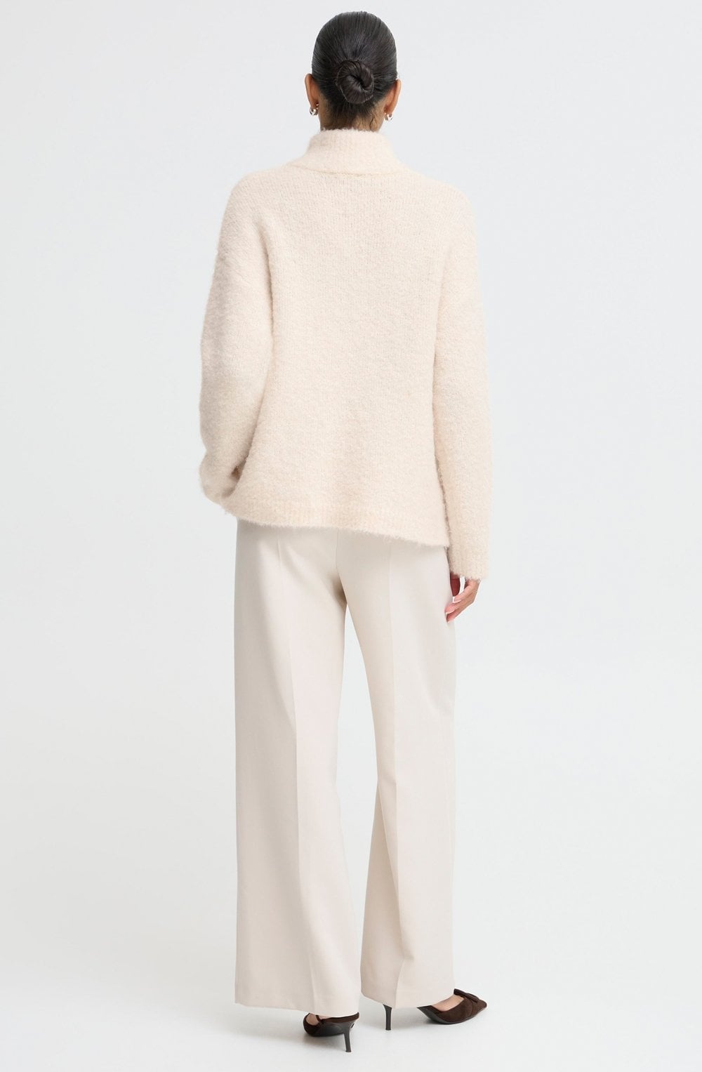 Birch Melange Manta Half Zip Jumper