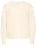 Birch Melange Round Neck Relaxed Jumper