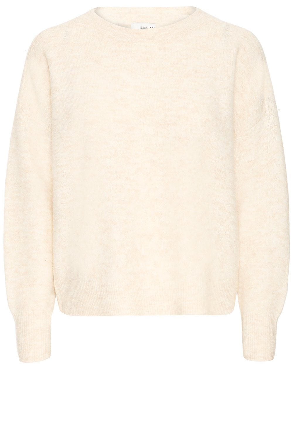 Birch Melange Round Neck Relaxed Jumper