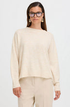 Birch Melange Round Neck Relaxed Jumper