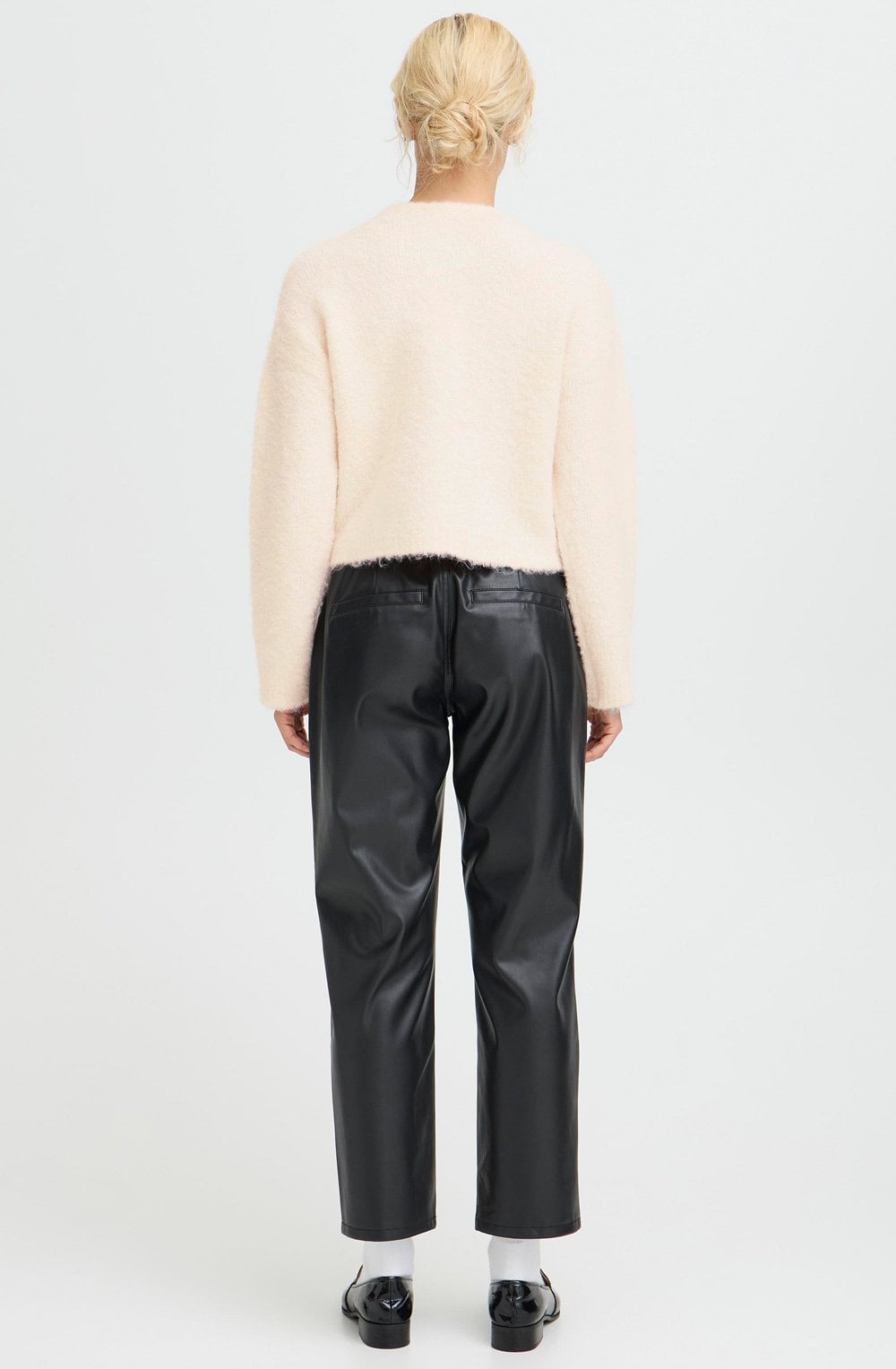 Birch Melange Statement Button Cardigan