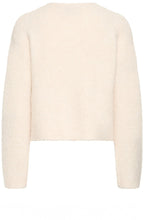 Birch Melange Statement Button Cardigan