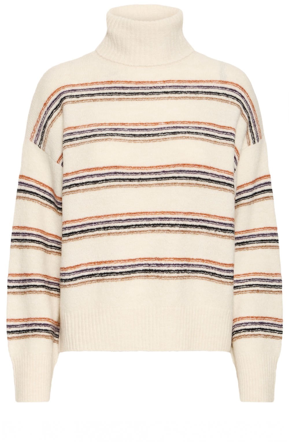 Birch Melange Striped Knit Relaxed Jumper