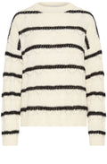 Birch Melange Striped Textured Knit Jumper