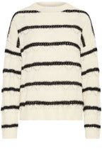 Birch Melange Striped Textured Knit Jumper