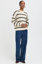 Birch Melange Striped Textured Knit Jumper