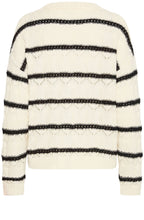 Birch Melange Striped Textured Knit Jumper