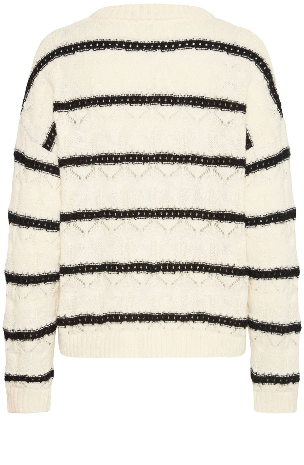 Birch Melange Striped Textured Knit Jumper