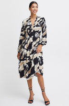 Birch Mix Empire Line Midi Dress