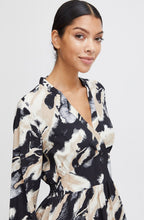 Birch Mix Empire Line Midi Dress