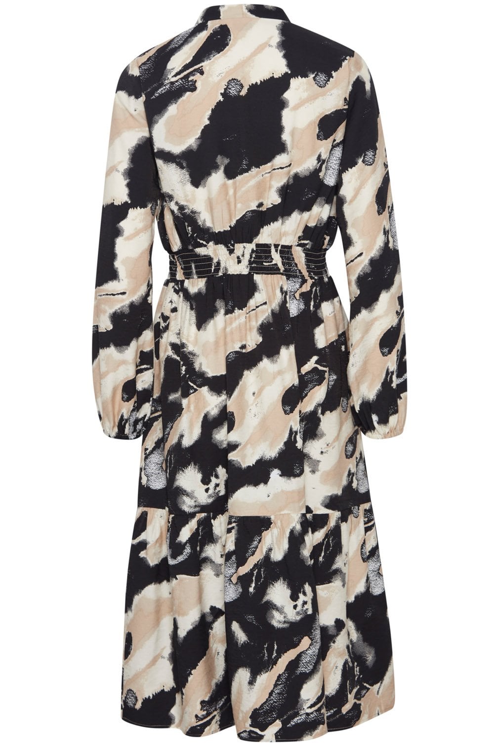 Birch Mix Empire Line Midi Dress
