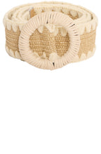 Birch Mix Raffia Belt