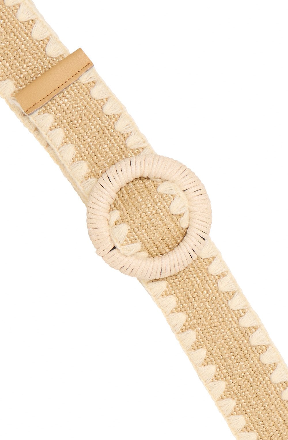 Birch Mix Raffia Belt