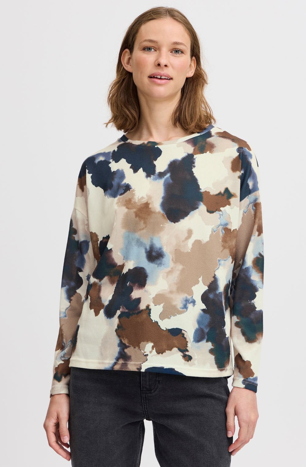Birch Watercolour Pieta Fne Knit Pullover