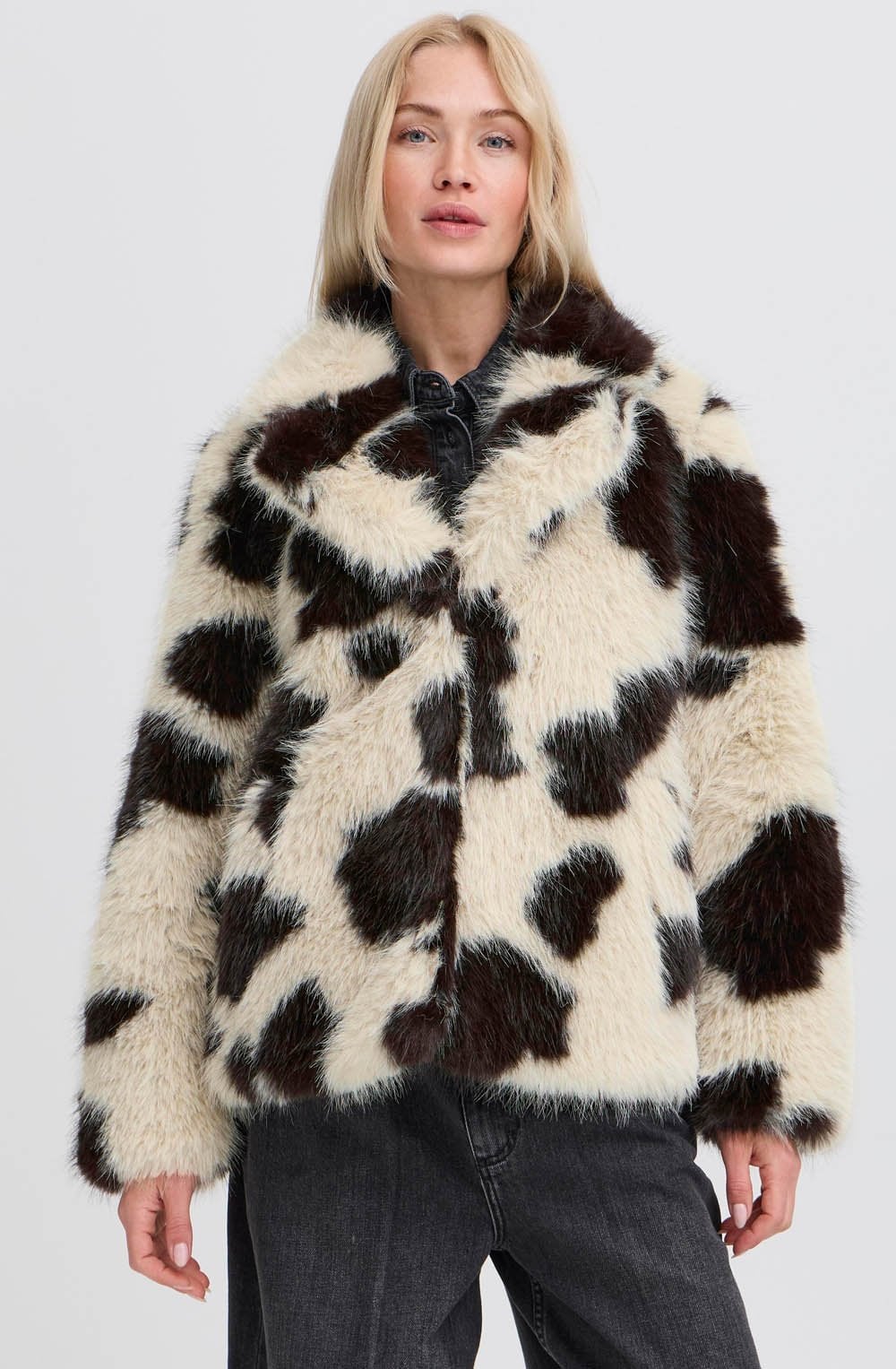 Birk Cow Faux Fur Coat