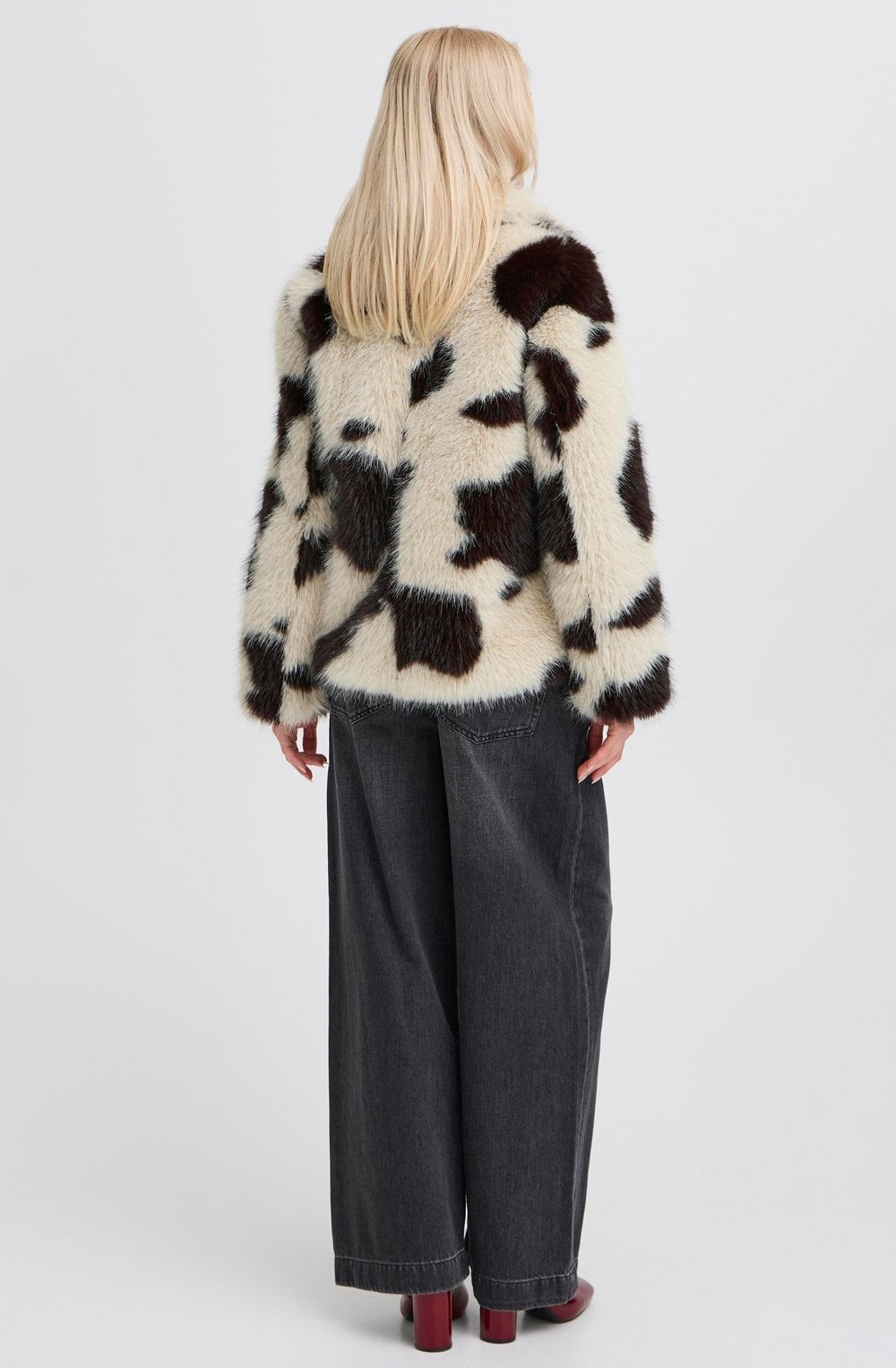 Birk Cow Faux Fur Coat