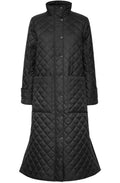 Black Aletta Shower and Windproof Quilted Coat