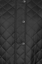 Black Aletta Shower and Windproof Quilted Coat
