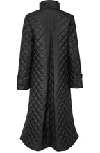 Black Aletta Shower and Windproof Quilted Coat