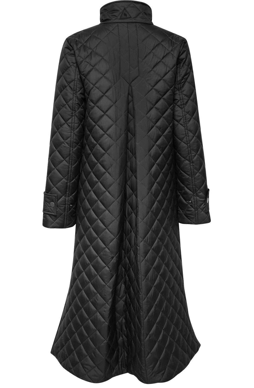 Black Aletta Shower and Windproof Quilted Coat